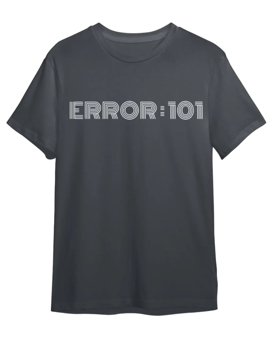 ERROR:101 Typography Tshirt for Men
