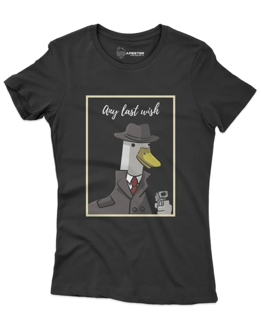 Gangster Duck T-shirt Women's Wear