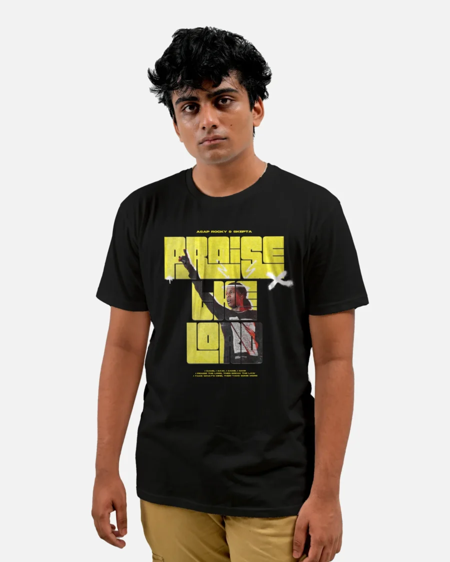 ASAP ROCKY 'PRAISE THE LORD' T-SHIRT