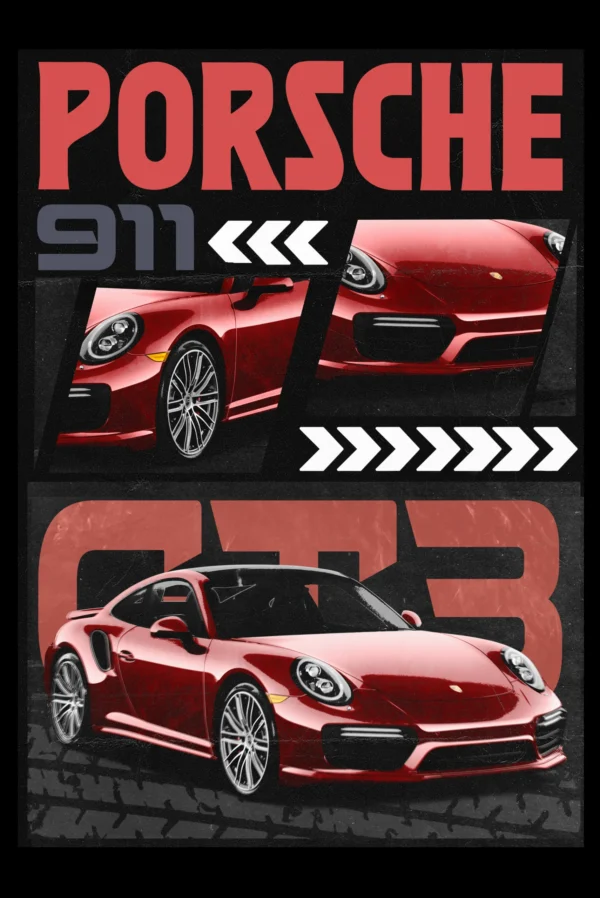 Porsche 911 T-shirt - Image 2