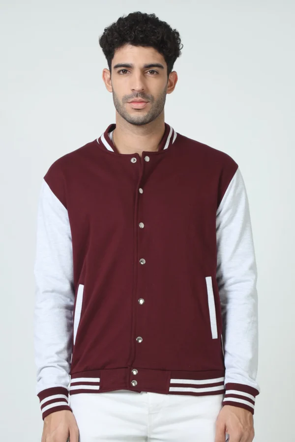 Maroon Varsity Jacket - Image 3