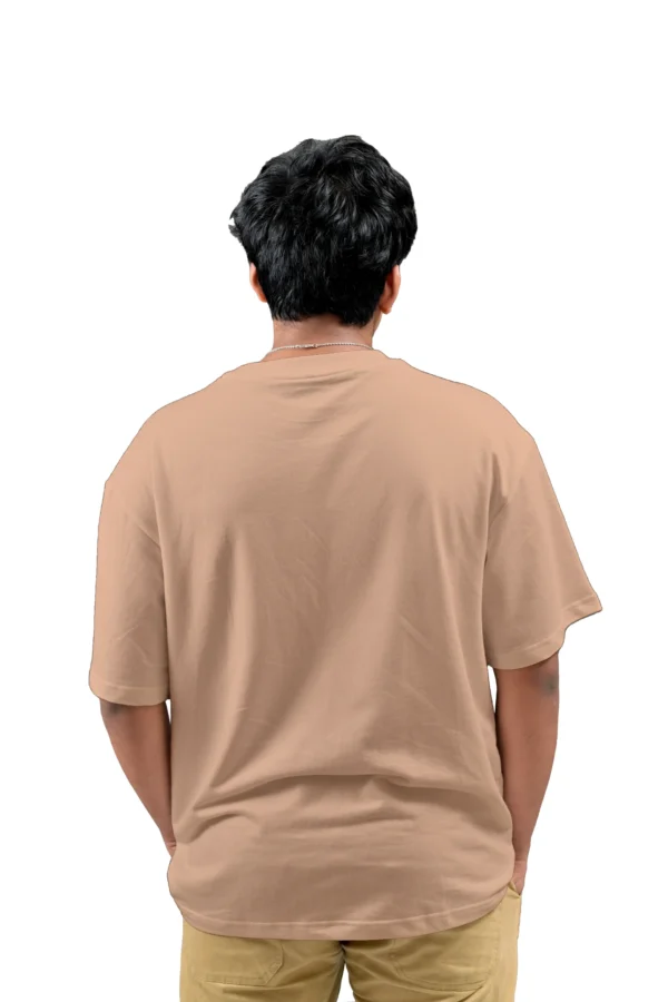 Solid Peach Oversized t-shirt - Image 2