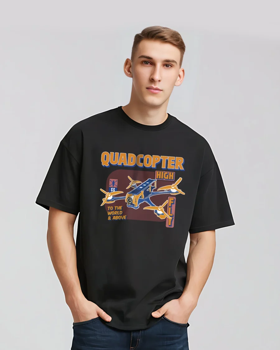 Quadcopter Oversized Drone T-Shirt